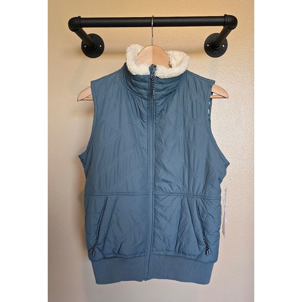 NWT Pulse‎ blue zip up vest women's size small